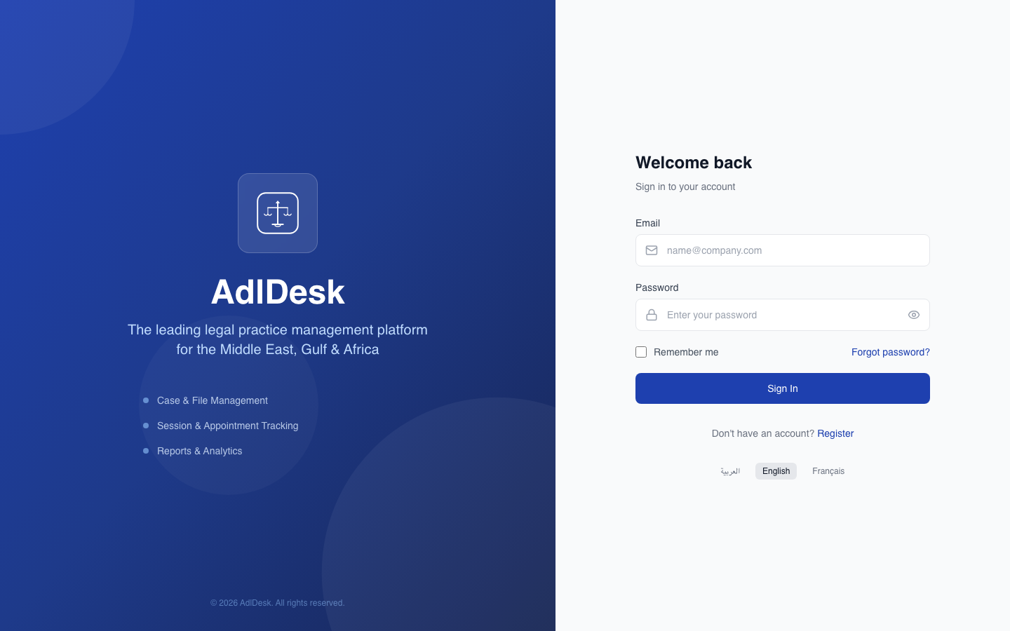 Audit Log page showing action history